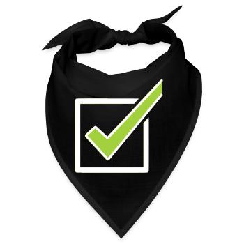 Checkliste Häkchen Box Outline - Bandana - Schwarz - Vorne