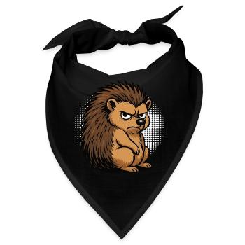 Igel Igelliebhaber Igelbesitzer Igelhalter Stachel - Bandana - Schwarz - Vorne