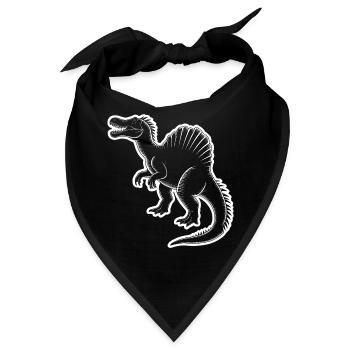 Spinosaurus Silhouette Vintage - Bandana - Schwarz - Vorne