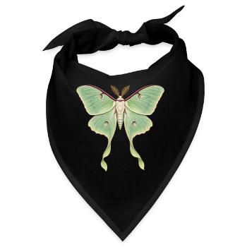 Luna-Motte mit langen Bandschwänzen - Bandana - Schwarz - Vorne