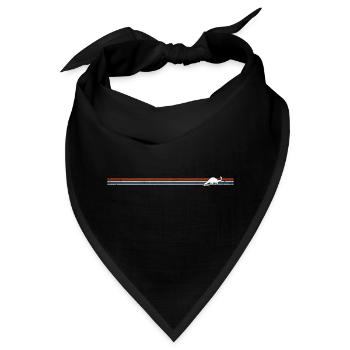 Retro Brontosaurus - Bandana - Schwarz - Vorne