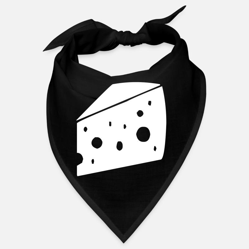 großes Stück Käse mit Löchern Bandana