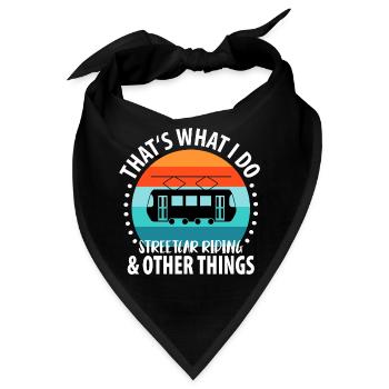 Straßenbahnfahrer Straßenbahn Stadtbahn Tram - Bandana - Schwarz - Vorne
