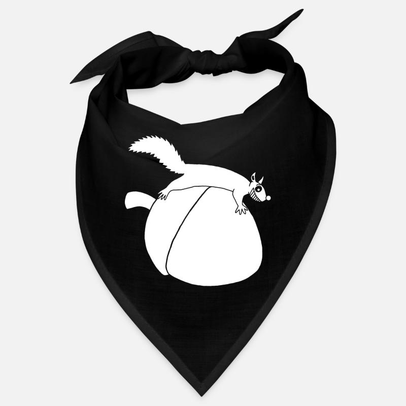 Das Eichhörnchen gegen die Eichel (weiß) Bandana