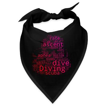 Scuba Diver Herren Scuba Tauchen Scuba Taucher - Bandana - Schwarz - Vorne