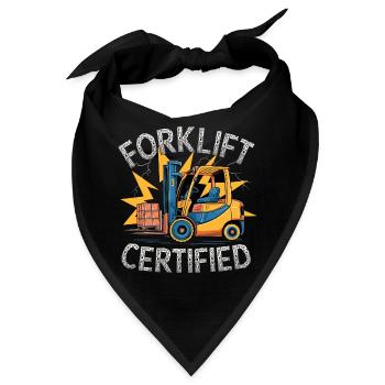 Forklift Certified Gabelstapler - Bandana - Schwarz - Vorne