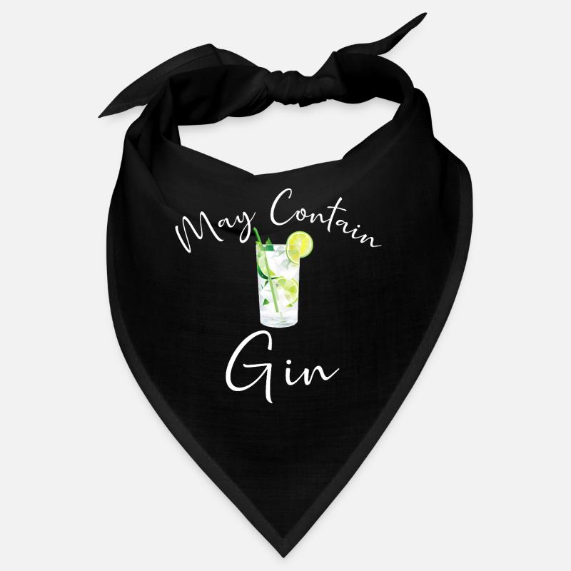 Gin Trinker Barkeeper MAY CONTAIN GIN Spruch Bandana