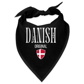 Original dänisch, dänischer Stolz - Bandana - Schwarz - Vorne