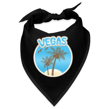 Urlaub Vegas - Bandana - Schwarz - Vorne