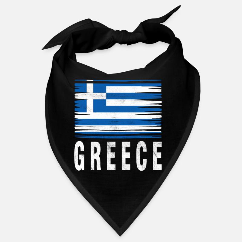 Drapeau au pinceau Grèce Bandana