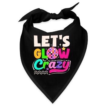 Retro Back to the 80s Vintage Design - Bandana - Schwarz - Vorne