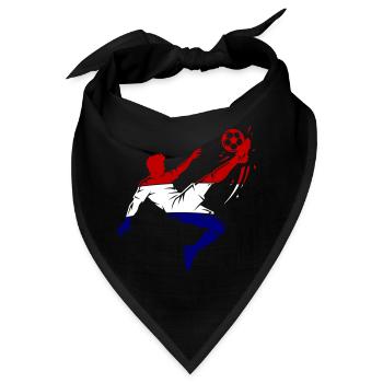 Fallrückzieher Niederlande Fussball - Bandana - Schwarz - Vorne