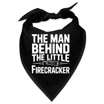 Der Mann hinter dem kleinen Feuerwerkskörper - Bandana - Schwarz - Vorne