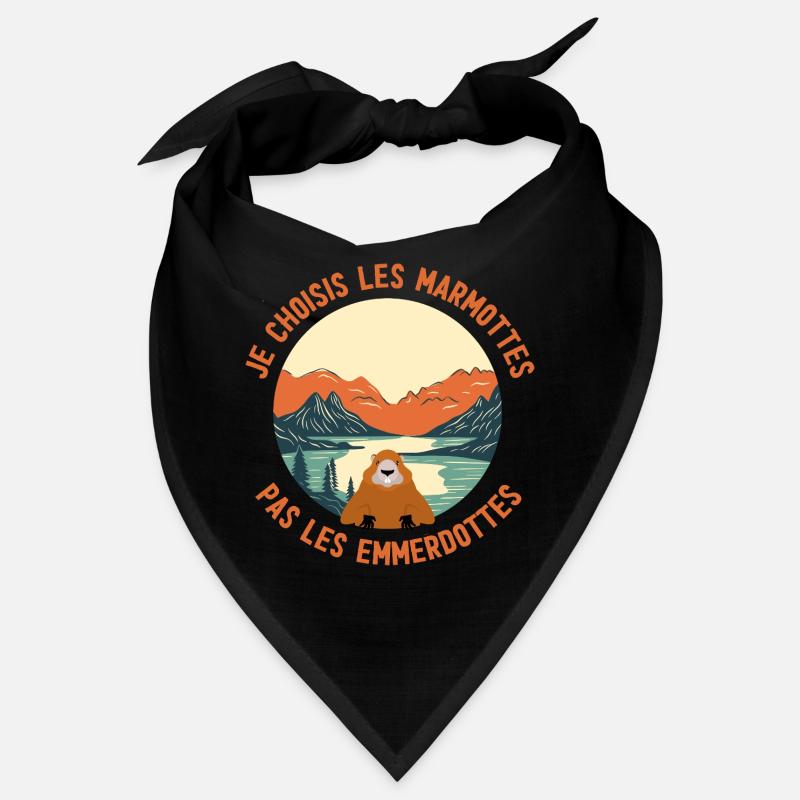 Marmottes du lac: choix paisible Bandana