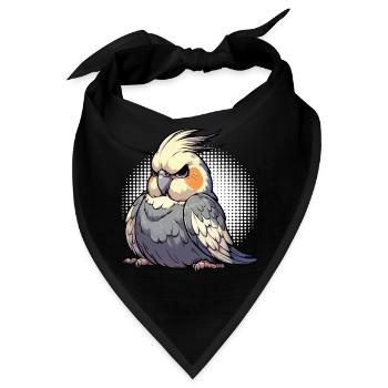Nymphensittich Nymphensittiche Nymphensittichvogel - Bandana - Schwarz - Vorne