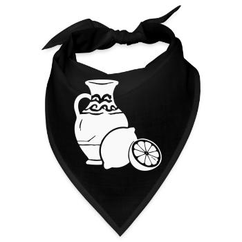 Zitrusvase Stillleben Keramik - Bandana - Schwarz - Vorne