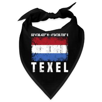 Texel Koordinaten - Bandana - Schwarz - Vorne
