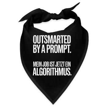 Outsmarted by a Prompt – Algorithmus - Bandana - Schwarz - Vorne