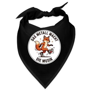 Stepptanz Metall Musik Tap Dance Shirt - Bandana - Schwarz - Vorne