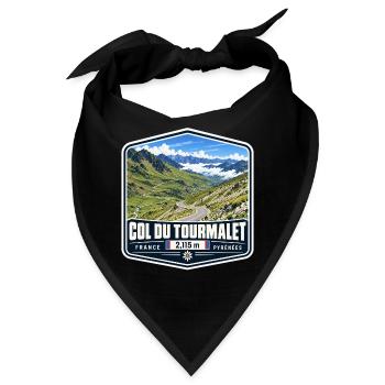 Col du Tourmalet - Bandana - Schwarz - Vorne