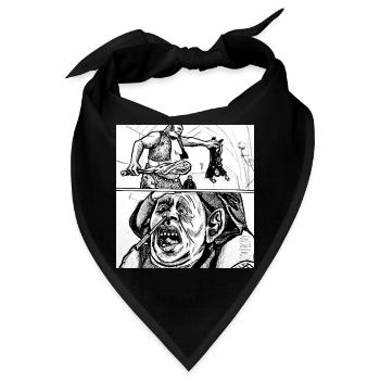 Ein Troll im Dungeons Fantasy-Tinte - Bandana - Schwarz - Vorne
