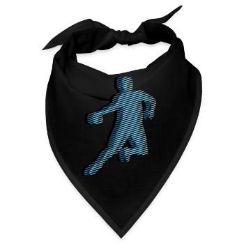 HANDBALL Streifenraster 3C - Bandana - Schwarz - Vorne