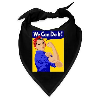 we can do it - Bandana - Schwarz - Vorne