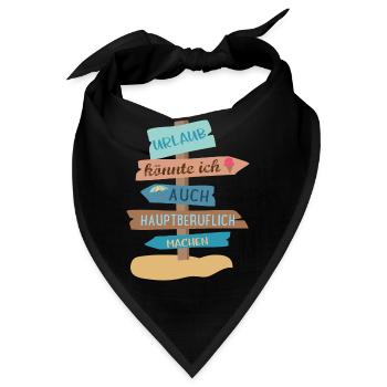 Urlaub - Bandana - Schwarz - Vorne