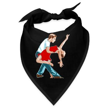 ballerina ballett dance dancer tanz taenzer yoga45 - Bandana - Schwarz - Vorne