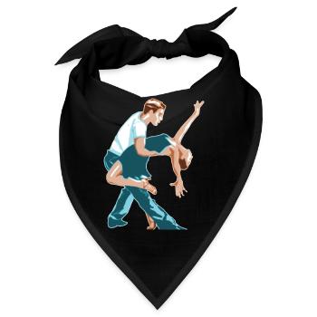 ballerina ballett dance dancer tanz taenzer yoga62 - Bandana - Schwarz - Vorne