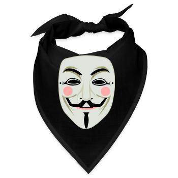 Anonymous - Bandana - Schwarz - Vorne