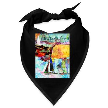 Sommer am See - Bandana - Schwarz - Vorne