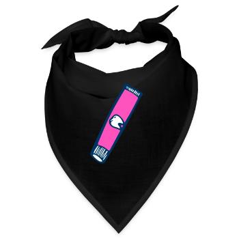 Zahnpasta - Bandana - Schwarz - Vorne