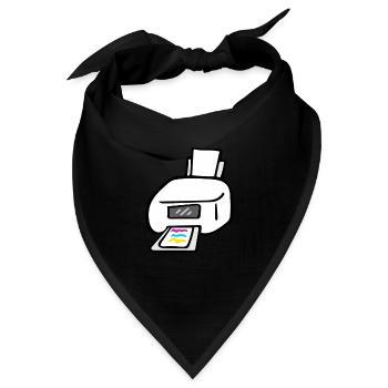 Drucker - Bandana - Schwarz - Vorne