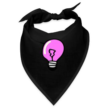Glühbirne - Bandana - Schwarz - Vorne