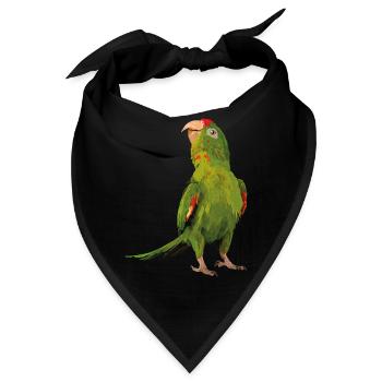 rotgesichtiger Sittich - Bandana - Schwarz - Vorne