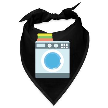 Waschmaschine - Bandana - Schwarz - Vorne