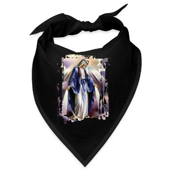 Holly Mary Maria Madonna Mariana Jungfrau Maria - Bandana - Schwarz - Vorne