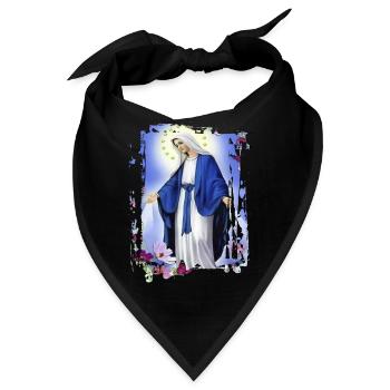 Holly Mary Maria Madonna Mariana Jungfrau Maria - Bandana - Schwarz - Vorne