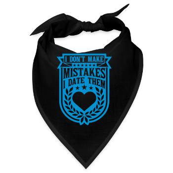 Date Mistakes Zitat Logo - Bandana - Schwarz - Vorne