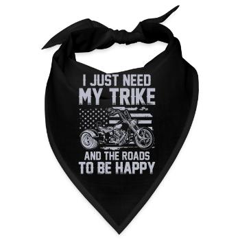 Trike - Bandana - Schwarz - Vorne