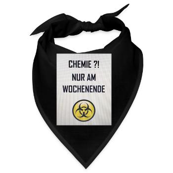 Chemie am Wochenende - Bandana - Schwarz - Vorne