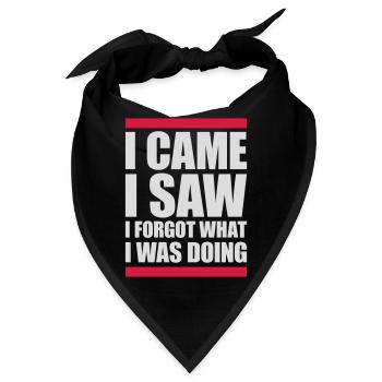 I came saw forget - Bandana - Schwarz - Vorne