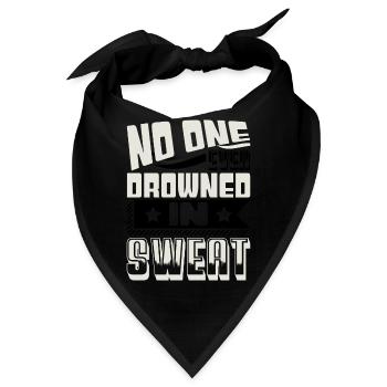 NIEMAND ERTRINKT JEMALS IM SCHWEISS - Bandana - Schwarz - Vorne
