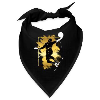 Basketball Basketballspieler Dunking Gold Splash - Bandana - Schwarz - Vorne