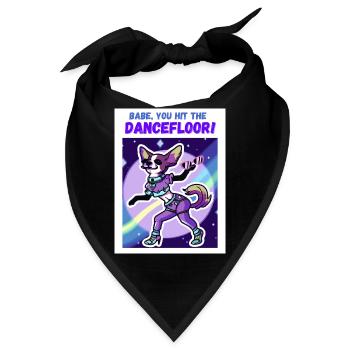 Chihuahua Babe, you hit the Dancefloor - Bandana - Schwarz - Vorne