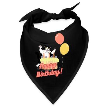 Happy Birthday - Bandana - Schwarz - Vorne