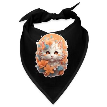 Kätzchen im Wunderland - Bandana - Schwarz - Vorne