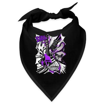 my music mix - Bandana - Schwarz - Vorne