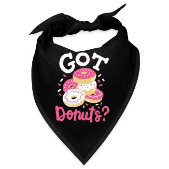 Donuts Donut-Liebhaber - Bandana - Schwarz - Vorne